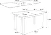 ARTON 140 cm ausziehbarer Tisch Bellato Grau, Beinfarbe - Produktbild-Vorschau 4