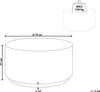 BELIANI Couchtisch Beige Travertinoptik Steinoptik Rund Produktbild-Vorschau 3
