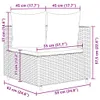 7-tlg. Garten-Sofagarnitur mit Kissen Braun Poly Rattan Produktbild-Vorschau 10