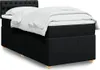 Boxspringbett mit Matratze Schwarz 80x200 cm Stoff Produktbild-Vorschau 2