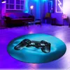 Fesselnder Gaming-Teppich mit lebendigen Neon-Farben und Produktbild-Vorschau 2