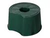 A green plastic stand for a rain barrel. Produktbild-Vorschau