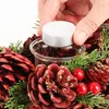 COM-FOUR® Adventskrans, langwerpig, kaarsenhouder voor Productafbeelding-voorbeeld 3