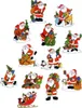 Weihnachtsmann Fenster-Deko Sticker bunt - Einheitsgröße Produktbild-Vorschau 2