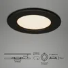 Lampe LED encastrée BRILONER LEUCHTEN THIN, 6 W, 450 lm, Voir les images du produit 2