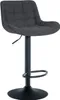 Barhocker Tover Stoff schwarz Produktbild-Vorschau 1