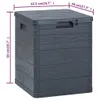 The Living Store Zahradní úložný box 90 L antracitový Náhled obrázku produktu 8