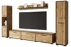 A modular entertainment center with a TV, shelving, and storage units. Anteprima dell’immagine prodotto