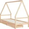 vidaXL Dětská postýlka se zásuvkami 90x200 cm borovicový Náhled obrázku produktu 3