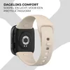 Strap-it Redmi Watch 3 Silikon Armband (Beige) Produktbild-Vorschau 5