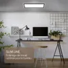Plafonnier LED salle de bain projections d'eau plat, noir Voir les images du produit 6