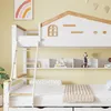 MERAX Etagenbett 90x200/140x200cm mit Rausfallschutz und Produktbild-Vorschau 5
