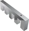 A 3D rendering of a metal curtain rod bracket. Produktbild-Vorschau