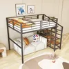 Łóżko na poddaszu Flieks 140x200cm ze schodami, łóżko Podgląd zdjęcia produktu 3