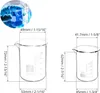 3stk Abgestufter Messbecher Glas Becherglas 25ml 50ml 100ml Produktbild-Vorschau 5