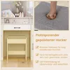 COSTWAY Ensemble coiffeur avec tabouret de maquillage, Voir les images du produit 7