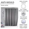 WENKO Rideau de douche anti-moisissure Uni Grey Polyester Voir les images du produit 3