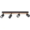BRILLIANT LED Spotbalken, 4-flammig Jello Wood 60 cm Produktbild-Vorschau 4