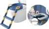 Höhenverstellbare Kinder-Toilettenleiter mit Griffen, blau Produktbild-Vorschau 1