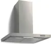 A stainless steel range hood mounted against a white wall. Produktbild-Vorschau