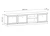 AX LIVING Lowboard TV Levantos – 206 cm breit, Schwarz Produktbild-Vorschau 2