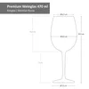 Bormioli 6x sklenice na víno Premium 470ml křišťálové sklo Náhled obrázku produktu 5