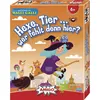 The image shows the front of a board game box with a cartoon illustration of a witch flying on a broomstick with various animals. Náhled obrázku produktu