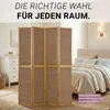 Paravent Séparation de pièce 4 pièces 2 m Bois Cloison brun Voir les images du produit 12