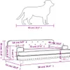 vidaXL Lit pour chien Marron 90x53x30 cm similicuir Voir les images du produit 8