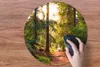 MuchoWow® Mauspad Mousepad Wald - Weg - Bäume - Grün - Produktbild-Vorschau 3