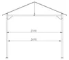 Metall Garten Pavillon Nizza 3x3m Antik Partyzelt Sand Produktbild-Vorschau 9