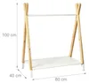 Relaxdays Kleiderständer für Kinder, HxBxT: 100 x 80 x 40 Produktbild-Vorschau 4