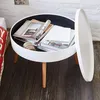 Table basse ronde avec rangement, 60 cm Voir les images du produit 5