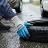 Wasserdichte Arbeitshandschuhe, Blau-Grau, 12 Paare, Grösse Produktbild-Vorschau 7