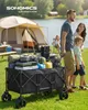 SONGMICS Faltbarer Handwagen mit Griff, Bollerwagen, 4 Produktbild-Vorschau 3