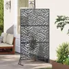 vidaXL Sichtschutz 100 x 50 x 180 cm Stahl Anthrazit Produktbild-Vorschau 3