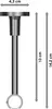 Interdeco Gardinenstange / Vorhangstange Edelstahl-Optik / Produktbild-Vorschau 2