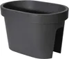 mucHome Balkonkasten für Geländer in Anthrazit Blumenkasten Produktbild-Vorschau 1