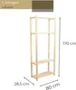 STOLMAK Holzregal Bücherregal 80x170x28,5 cm (BxHxT) Produktbild-Vorschau 2