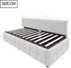 A diagram of a bed frame with dimensions indicated. Produktbild-Vorschau