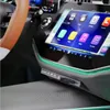Close-up view of a car's interior, focusing on the infotainment system and a USB adapter. Podgląd zdjęcia produktu