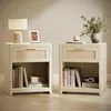 VASAGLE Nachttisch, 2er Set, Boho-Stil, Beistelltisch, mit Produktbild-Vorschau 1