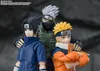 Three action figures of Naruto characters: Sasuke, Kakashi, and Naruto, posed together. Podgląd zdjęcia produktu
