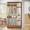 Tribesigns Raumteiler, Wand Raumteiler aus Holz mit Ablagen Produktbild-Vorschau 9