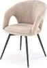 Gepolsterter Drehstuhl K550 in Beige mit Stoffbezug und Produktbild-Vorschau 2