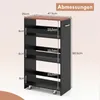 COSTWAY smalle keukentrolley, 25 cm breed, met 4 niveaus. Productafbeelding-voorbeeld 3