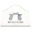 Mr. & Mrs. Panda Wandschild Koalas Feiern DIN A4 - Weiß - Produktbild-Vorschau 3