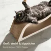 Knupis Kratzmöbel Kratzbrett Katze 3-teilig XXL 75cm – Produktbild-Vorschau 6