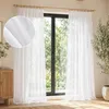 Tende bianche con balza, set da 2, 132x244 cm. Tende Anteprima dell’immagine prodotto 1