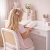 Scrivania per bambini e ragazzi Basic bianca - maniglia a Anteprima dell’immagine prodotto 4